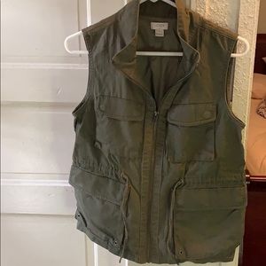 Army Green J. Crew Vest